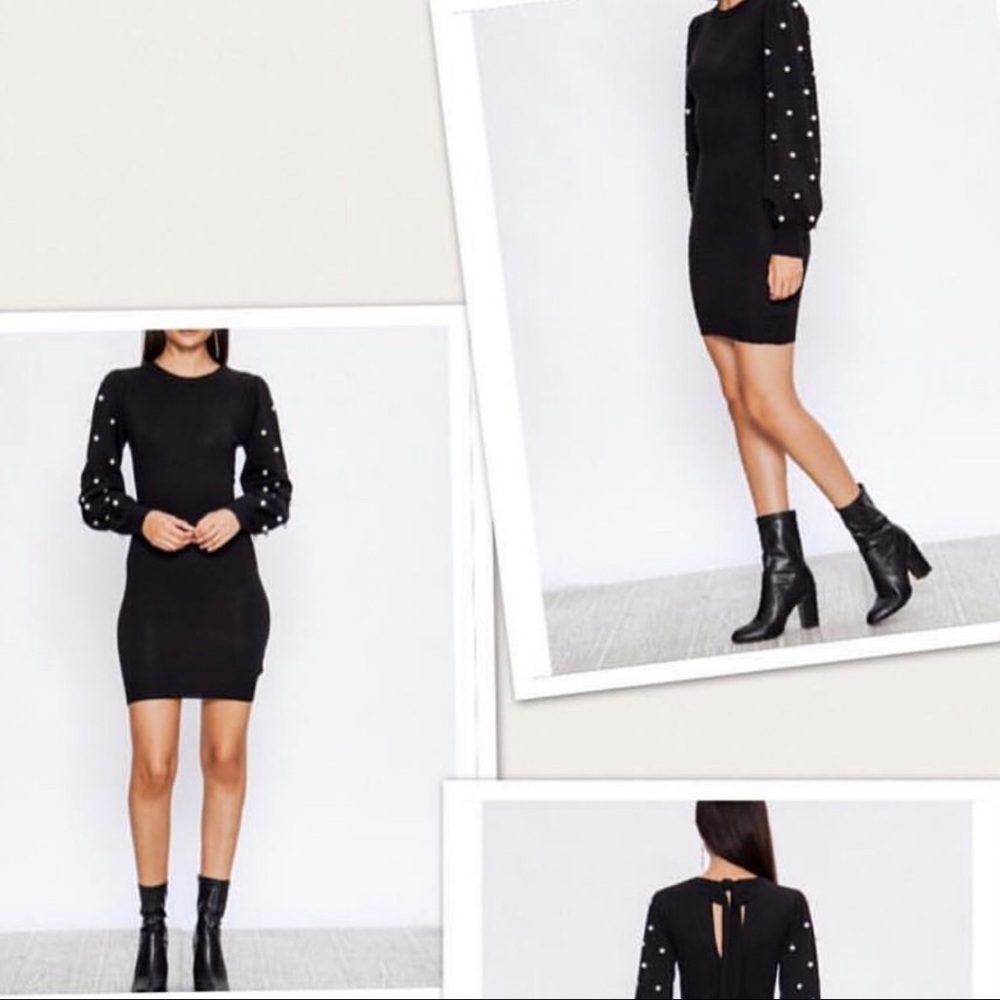 Black sweater dress
